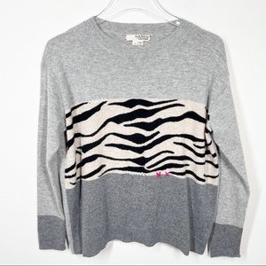 Wool Cashmere Animal Print Sweater